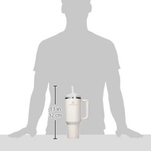 Stanley Quencher H2.0 Tumbler with Handle and Straw 30 oz | Flowstate 3-Position Lid | Cup Holder Compatible for Travel | Insulated Stainless Steel Cup | BPA-Free | Cherry Blossom