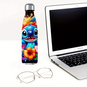 Voyage Isolé Floral Personnalisable 18oz avec Nom - Acier Inoxydable à Double Paroi, Poignée Antidérapante, Design Vibrant Imprimé UV pour Camping, Vacances, Aventures en Plein Air & Maison, Tasse de Voyage Personnalisée, Cadeau de Fête, Art de