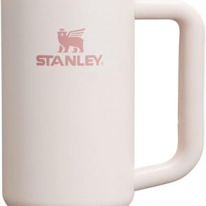 Stanley Quencher H2.0 Tumbler with Handle and Straw 30 oz | Flowstate 3-Position Lid | Cup Holder Compatible for Travel | Insulated Stainless Steel Cup | BPA-Free | Cherry Blossom