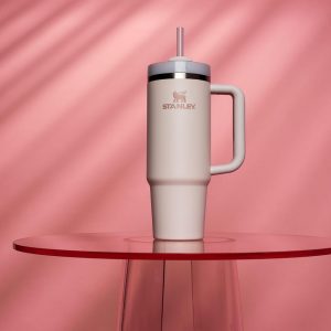 Stanley Quencher H2.0 Tumbler with Handle and Straw 30 oz | Flowstate 3-Position Lid | Cup Holder Compatible for Travel | Insulated Stainless Steel Cup | BPA-Free | Cherry Blossom