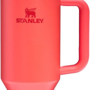 Stanley Quencher H2.0 Tumbler with Handle and Straw 30 oz | Flowstate 3-Position Lid | Cup Holder Compatible for Travel | Insulated Stainless Steel Cup | BPA-Free | Cherry Blossom
