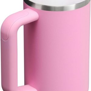 Stanley Quencher H2.0 Tumbler with Handle and Straw 30 oz | Flowstate 3-Position Lid | Cup Holder Compatible for Travel | Insulated Stainless Steel Cup | BPA-Free | Cherry Blossom