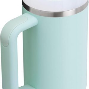 Stanley Quencher H2.0 Tumbler with Handle and Straw 30 oz | Flowstate 3-Position Lid | Cup Holder Compatible for Travel | Insulated Stainless Steel Cup | BPA-Free | Cherry Blossom