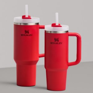 Stanley Quencher H2.0 Tumbler with Handle and Straw 30 oz | Flowstate 3-Position Lid | Cup Holder Compatible for Travel | Insulated Stainless Steel Cup | BPA-Free | Cherry Blossom