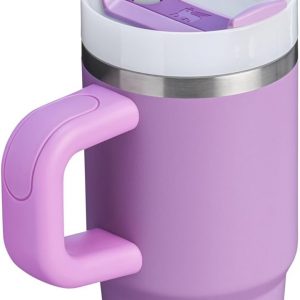 Stanley Quencher H2.0 Tumbler with Handle and Straw 30 oz | Flowstate 3-Position Lid | Cup Holder Compatible for Travel | Insulated Stainless Steel Cup | BPA-Free | Cherry Blossom