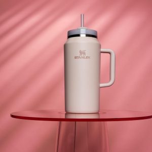 Stanley Quencher H2.0 Tumbler with Handle and Straw 30 oz | Flowstate 3-Position Lid | Cup Holder Compatible for Travel | Insulated Stainless Steel Cup | BPA-Free | Cherry Blossom