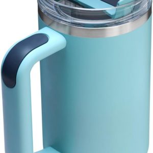 Stanley Quencher H2.0 Tumbler with Handle and Straw 30 oz | Flowstate 3-Position Lid | Cup Holder Compatible for Travel | Insulated Stainless Steel Cup | BPA-Free | Cherry Blossom
