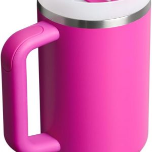 Stanley Quencher H2.0 Tumbler with Handle and Straw 30 oz | Flowstate 3-Position Lid | Cup Holder Compatible for Travel | Insulated Stainless Steel Cup | BPA-Free | Cherry Blossom