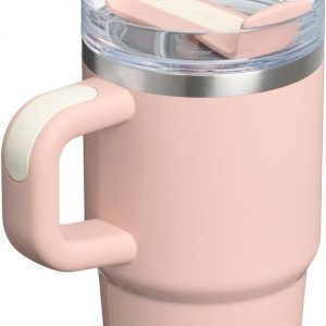 Stanley Quencher H2.0 Tumbler with Handle and Straw 30 oz | Flowstate 3-Position Lid | Cup Holder Compatible for Travel | Insulated Stainless Steel Cup | BPA-Free | Cherry Blossom