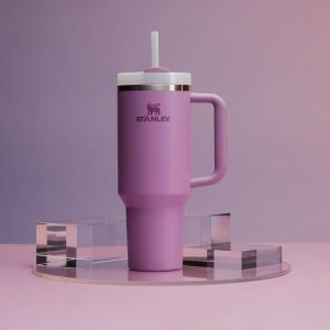 Stanley Quencher H2.0 Tumbler with Handle and Straw 30 oz | Flowstate 3-Position Lid | Cup Holder Compatible for Travel | Insulated Stainless Steel Cup | BPA-Free | Cherry Blossom