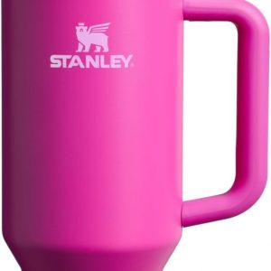 Stanley Quencher H2.0 Tumbler with Handle and Straw 30 oz | Flowstate 3-Position Lid | Cup Holder Compatible for Travel | Insulated Stainless Steel Cup | BPA-Free | Cherry Blossom