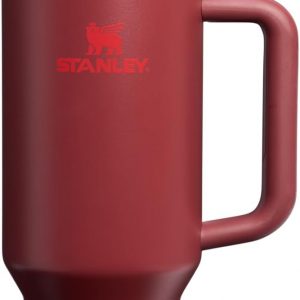 Stanley Quencher H2.0 Tumbler with Handle and Straw 30 oz | Flowstate 3-Position Lid | Cup Holder Compatible for Travel | Insulated Stainless Steel Cup | BPA-Free | Cherry Blossom