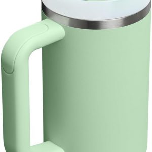 Stanley Quencher H2.0 Tumbler with Handle and Straw 30 oz | Flowstate 3-Position Lid | Cup Holder Compatible for Travel | Insulated Stainless Steel Cup | BPA-Free | Cherry Blossom