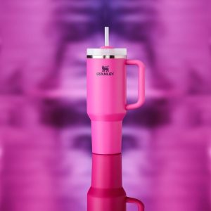 Stanley Quencher H2.0 Tumbler with Handle and Straw 30 oz | Flowstate 3-Position Lid | Cup Holder Compatible for Travel | Insulated Stainless Steel Cup | BPA-Free | Cherry Blossom