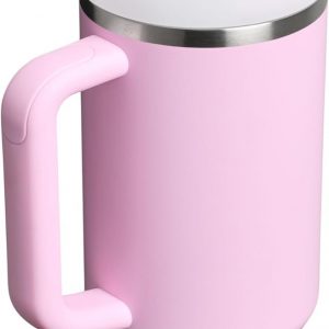 Stanley Quencher H2.0 Tumbler with Handle and Straw 30 oz | Flowstate 3-Position Lid | Cup Holder Compatible for Travel | Insulated Stainless Steel Cup | BPA-Free | Cherry Blossom