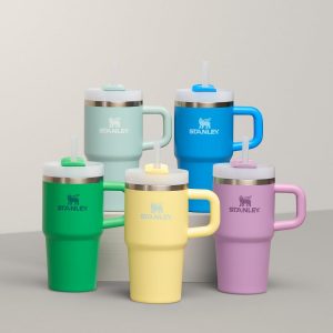 Stanley Quencher H2.0 Tumbler with Handle and Straw 30 oz | Flowstate 3-Position Lid | Cup Holder Compatible for Travel | Insulated Stainless Steel Cup | BPA-Free | Cherry Blossom