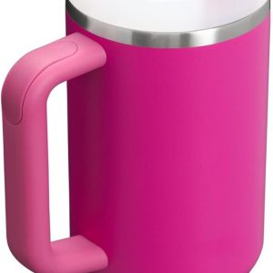 Stanley Quencher H2.0 Tumbler with Handle and Straw 30 oz | Flowstate 3-Position Lid | Cup Holder Compatible for Travel | Insulated Stainless Steel Cup | BPA-Free | Cherry Blossom