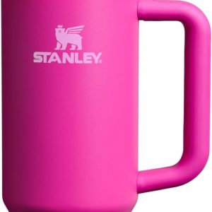 Stanley Quencher H2.0 Tumbler with Handle and Straw 30 oz | Flowstate 3-Position Lid | Cup Holder Compatible for Travel | Insulated Stainless Steel Cup | BPA-Free | Cherry Blossom