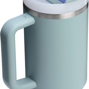 Stanley Quencher H2.0 Tumbler with Handle and Straw 30 oz | Flowstate 3-Position Lid | Cup Holder Compatible for Travel | Insulated Stainless Steel Cup | BPA-Free | Cherry Blossom