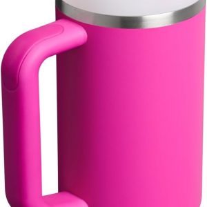 Stanley Quencher H2.0 Tumbler with Handle and Straw 30 oz | Flowstate 3-Position Lid | Cup Holder Compatible for Travel | Insulated Stainless Steel Cup | BPA-Free | Cherry Blossom