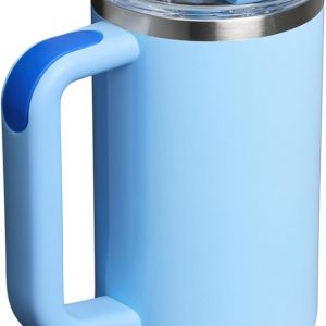 Stanley Quencher H2.0 Tumbler with Handle and Straw 30 oz | Flowstate 3-Position Lid | Cup Holder Compatible for Travel | Insulated Stainless Steel Cup | BPA-Free | Cherry Blossom
