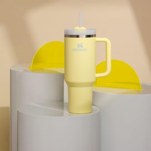 Stanley Quencher H2.0 Tumbler with Handle and Straw 30 oz | Flowstate 3-Position Lid | Cup Holder Compatible for Travel | Insulated Stainless Steel Cup | BPA-Free | Cherry Blossom