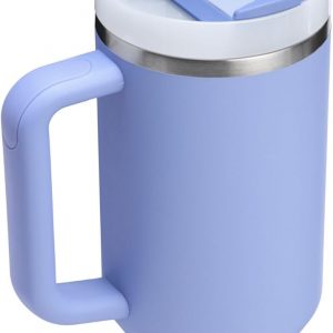 Stanley Quencher H2.0 Tumbler with Handle and Straw 30 oz | Flowstate 3-Position Lid | Cup Holder Compatible for Travel | Insulated Stainless Steel Cup | BPA-Free | Cherry Blossom
