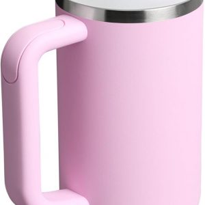 Stanley Quencher H2.0 Tumbler with Handle and Straw 30 oz | Flowstate 3-Position Lid | Cup Holder Compatible for Travel | Insulated Stainless Steel Cup | BPA-Free | Cherry Blossom