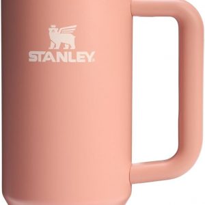 Stanley Quencher H2.0 Tumbler with Handle and Straw 30 oz | Flowstate 3-Position Lid | Cup Holder Compatible for Travel | Insulated Stainless Steel Cup | BPA-Free | Cherry Blossom