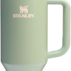 Stanley Quencher H2.0 Tumbler with Handle and Straw 30 oz | Flowstate 3-Position Lid | Cup Holder Compatible for Travel | Insulated Stainless Steel Cup | BPA-Free | Cherry Blossom