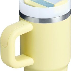 Stanley Quencher H2.0 Tumbler with Handle and Straw 30 oz | Flowstate 3-Position Lid | Cup Holder Compatible for Travel | Insulated Stainless Steel Cup | BPA-Free | Cherry Blossom