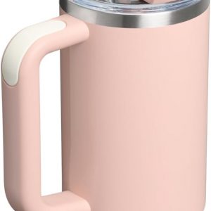 Stanley Quencher H2.0 Tumbler with Handle and Straw 30 oz | Flowstate 3-Position Lid | Cup Holder Compatible for Travel | Insulated Stainless Steel Cup | BPA-Free | Cherry Blossom