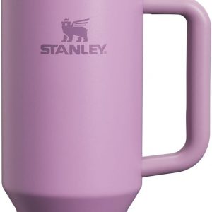 Stanley Quencher H2.0 Tumbler with Handle and Straw 30 oz | Flowstate 3-Position Lid | Cup Holder Compatible for Travel | Insulated Stainless Steel Cup | BPA-Free | Cherry Blossom