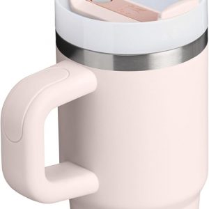 Stanley Quencher H2.0 Tumbler with Handle and Straw 30 oz | Flowstate 3-Position Lid | Cup Holder Compatible for Travel | Insulated Stainless Steel Cup | BPA-Free | Cherry Blossom