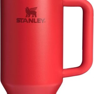Stanley Quencher H2.0 Tumbler with Handle and Straw 30 oz | Flowstate 3-Position Lid | Cup Holder Compatible for Travel | Insulated Stainless Steel Cup | BPA-Free | Cherry Blossom