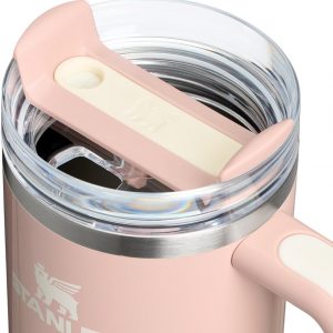 Stanley Quencher H2.0 Tumbler with Handle and Straw 30 oz | Flowstate 3-Position Lid | Cup Holder Compatible for Travel | Insulated Stainless Steel Cup | BPA-Free | Cherry Blossom