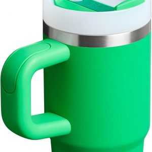 Stanley Quencher H2.0 Tumbler with Handle and Straw 30 oz | Flowstate 3-Position Lid | Cup Holder Compatible for Travel | Insulated Stainless Steel Cup | BPA-Free | Cherry Blossom