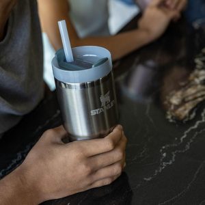 Stanley Quencher H2.0 Tumbler with Handle and Straw 30 oz | Flowstate 3-Position Lid | Cup Holder Compatible for Travel | Insulated Stainless Steel Cup | BPA-Free | Cherry Blossom