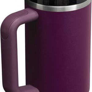 Stanley Quencher H2.0 Tumbler with Handle and Straw 30 oz | Flowstate 3-Position Lid | Cup Holder Compatible for Travel | Insulated Stainless Steel Cup | BPA-Free | Cherry Blossom