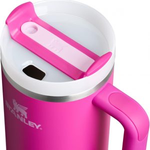 Stanley Quencher H2.0 Tumbler with Handle and Straw 30 oz | Flowstate 3-Position Lid | Cup Holder Compatible for Travel | Insulated Stainless Steel Cup | BPA-Free | Cherry Blossom