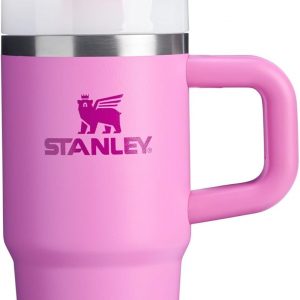 Stanley Quencher H2.0 Tumbler with Handle and Straw 30 oz | Flowstate 3-Position Lid | Cup Holder Compatible for Travel | Insulated Stainless Steel Cup | BPA-Free | Cherry Blossom