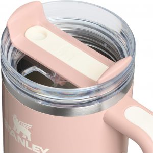 Stanley Quencher H2.0 Tumbler with Handle and Straw 30 oz | Flowstate 3-Position Lid | Cup Holder Compatible for Travel | Insulated Stainless Steel Cup | BPA-Free | Cherry Blossom