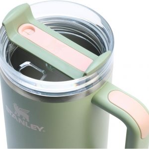 Stanley Quencher H2.0 Tumbler with Handle and Straw 30 oz | Flowstate 3-Position Lid | Cup Holder Compatible for Travel | Insulated Stainless Steel Cup | BPA-Free | Cherry Blossom