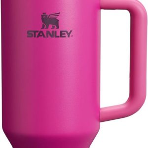 Stanley Quencher H2.0 Tumbler with Handle and Straw 30 oz | Flowstate 3-Position Lid | Cup Holder Compatible for Travel | Insulated Stainless Steel Cup | BPA-Free | Cherry Blossom