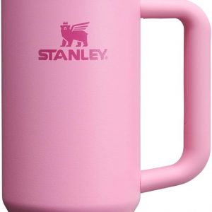 Stanley Quencher H2.0 Tumbler with Handle and Straw 30 oz | Flowstate 3-Position Lid | Cup Holder Compatible for Travel | Insulated Stainless Steel Cup | BPA-Free | Cherry Blossom