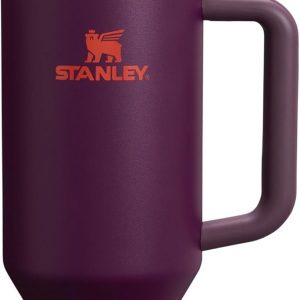 Stanley Quencher H2.0 Tumbler with Handle and Straw 30 oz | Flowstate 3-Position Lid | Cup Holder Compatible for Travel | Insulated Stainless Steel Cup | BPA-Free | Cherry Blossom