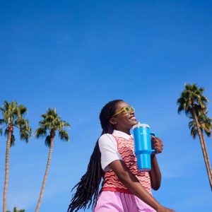 Stanley Quencher H2.0 Tumbler with Handle and Straw 30 oz | Flowstate 3-Position Lid | Cup Holder Compatible for Travel | Insulated Stainless Steel Cup | BPA-Free | Cherry Blossom