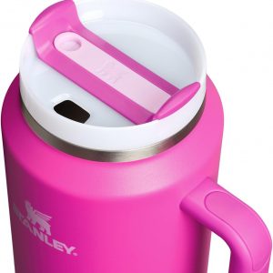 Stanley Quencher H2.0 Tumbler with Handle and Straw 30 oz | Flowstate 3-Position Lid | Cup Holder Compatible for Travel | Insulated Stainless Steel Cup | BPA-Free | Cherry Blossom