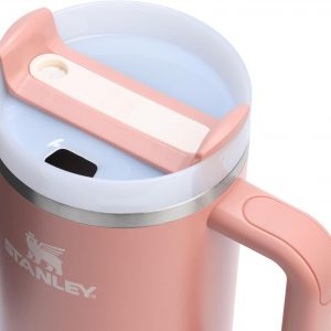 Stanley Quencher H2.0 Tumbler with Handle and Straw 30 oz | Flowstate 3-Position Lid | Cup Holder Compatible for Travel | Insulated Stainless Steel Cup | BPA-Free | Cherry Blossom