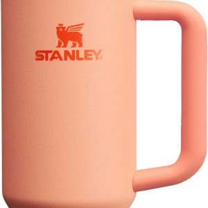 Stanley Quencher H2.0 Tumbler with Handle and Straw 30 oz | Flowstate 3-Position Lid | Cup Holder Compatible for Travel | Insulated Stainless Steel Cup | BPA-Free | Cherry Blossom